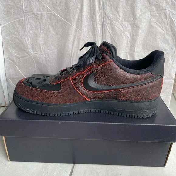 Nike Air Force 1 Retro HWN QS Black/Crimson Men’s size 12 - Picture 6 of 8